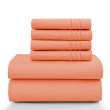 Load image into Gallery viewer, Lux Décor 6Pc Solid Sheet Set