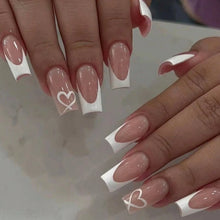 Load image into Gallery viewer, White Tip French Press on Nails