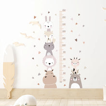 Load image into Gallery viewer, Cartoon Animal Height Ruler Wall Stickers