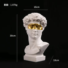 Load image into Gallery viewer, David Head Resin Statues