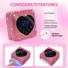 Load image into Gallery viewer, QUEEN Rechargeable UV LED Nail Lamp