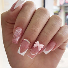 Load image into Gallery viewer, White Tip French Press on Nails