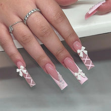 Load image into Gallery viewer, White Tip French Press on Nails