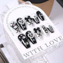 Load image into Gallery viewer, 24Pcs 3D kuromi press on nails