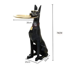 Load image into Gallery viewer, Giant Doberman Figure Side Table