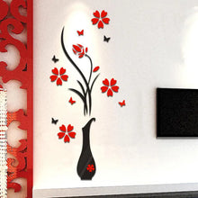 Load image into Gallery viewer, 3D DIY Vase Flower Wall Stickers