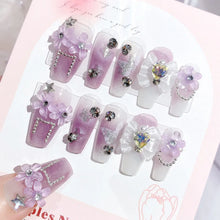 Load image into Gallery viewer, 24Pcs 3D kuromi press on nails
