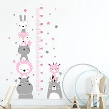 Load image into Gallery viewer, Cartoon Animal Height Ruler Wall Stickers