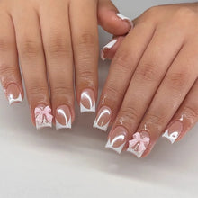 Load image into Gallery viewer, White Tip French Press on Nails
