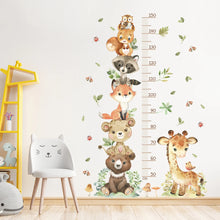 Load image into Gallery viewer, Cartoon Animal Height Ruler Wall Stickers