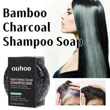 Load image into Gallery viewer, Bamboo Charcoal Shampoo Soap