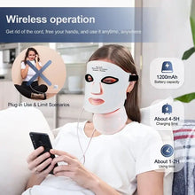 Load image into Gallery viewer, Silicone LED Face and Neck Mask