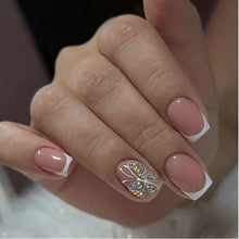 Load image into Gallery viewer, White Tip French Press on Nails