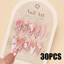 Load image into Gallery viewer, 24Pcs 3D kuromi press on nails