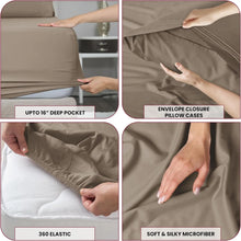Load image into Gallery viewer, Lux Décor 6Pc Solid Sheet Set
