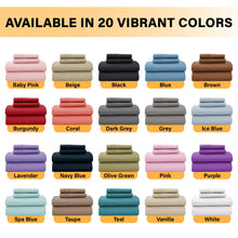 Load image into Gallery viewer, Lux Décor 6Pc Solid Sheet Set
