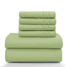 Load image into Gallery viewer, Lux Décor 6Pc Solid Sheet Set
