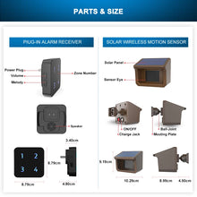 Load image into Gallery viewer, Weather-Resistant Solar Wireless Driveway Alarm
