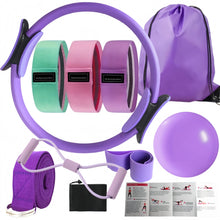 Load image into Gallery viewer, 10-Piece Pilates Loops Yoga Kit
