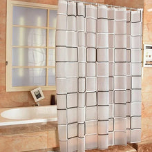 Load image into Gallery viewer, Modern Geometric Bath Curtain
