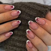 Load image into Gallery viewer, White Tip French Press on Nails
