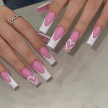 Load image into Gallery viewer, White Tip French Press on Nails
