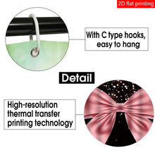 Load image into Gallery viewer, Large Bow Pattern Shower Curtain Set
