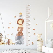 Load image into Gallery viewer, Cartoon Animal Height Ruler Wall Stickers
