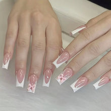 Load image into Gallery viewer, White Tip French Press on Nails
