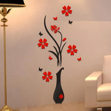 Load image into Gallery viewer, 3D DIY Vase Flower Wall Stickers
