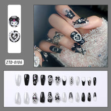 Load image into Gallery viewer, 24Pcs 3D kuromi press on nails
