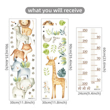 Load image into Gallery viewer, Cartoon Animal Height Ruler Wall Stickers
