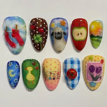 Load image into Gallery viewer, Fun Art Press on Nails
