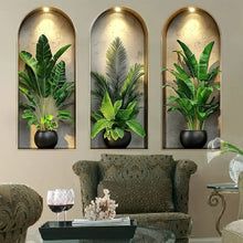 Load image into Gallery viewer, 3D Watercolor Plant Wall Stickers
