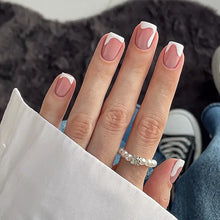 Load image into Gallery viewer, White Tip French Press on Nails
