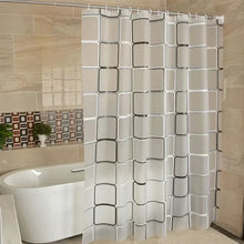 Load image into Gallery viewer, Modern Geometric Bath Curtain
