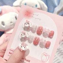 Load image into Gallery viewer, 24Pcs 3D kuromi press on nails
