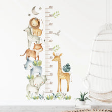 Load image into Gallery viewer, Cartoon Animal Height Ruler Wall Stickers
