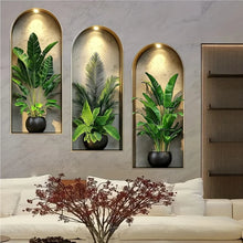 Load image into Gallery viewer, 3D Watercolor Plant Wall Stickers
