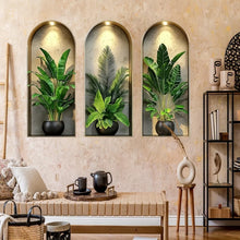 Load image into Gallery viewer, 3D Watercolor Plant Wall Stickers
