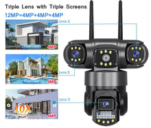Load image into Gallery viewer, V380 Pro WiFi Triple Lenses Security Camera
