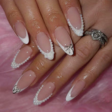 Load image into Gallery viewer, White Tip French Press on Nails
