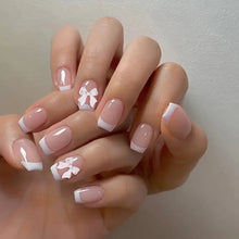Load image into Gallery viewer, White Tip French Press on Nails
