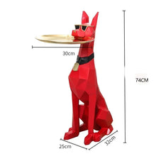 Load image into Gallery viewer, Giant Doberman Figure Side Table
