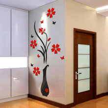 Load image into Gallery viewer, 3D DIY Vase Flower Wall Stickers
