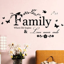 Load image into Gallery viewer, Family Quote Wall Sticker
