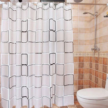 Load image into Gallery viewer, Modern Geometric Bath Curtain
