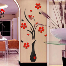 Load image into Gallery viewer, 3D DIY Vase Flower Wall Stickers
