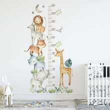 Load image into Gallery viewer, Cartoon Animal Height Ruler Wall Stickers
