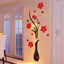 Load image into Gallery viewer, 3D DIY Vase Flower Wall Stickers
